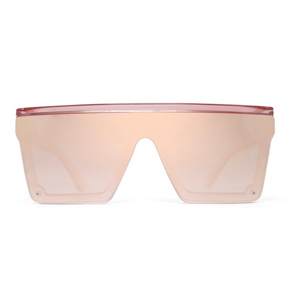 MIRROR🍷ROSÉ ALL DAY🍷PINK MIRROR OVERSIZED SUNNIES-NEW - Picture 4 of 6